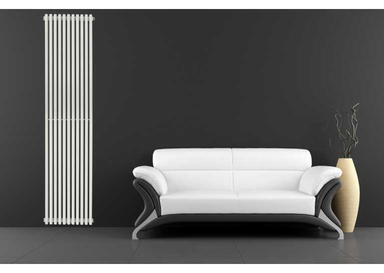Вертикальний радіатор Betatherm  Praktikum 2, H-1800 мм, L-425 мм PV 2180/11 9016M 99