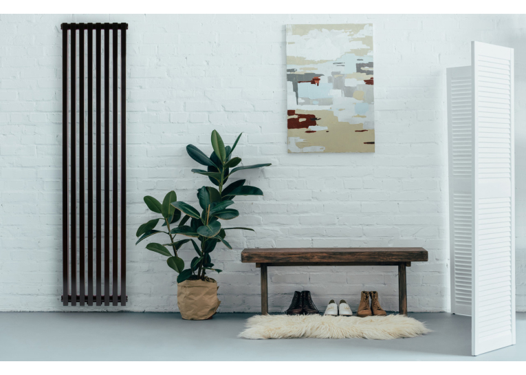 Вертикальний трубчастий радіатор Quantum 2 H-1500 мм, L-325 мм Betatherm BQ 2150/08 9005M 99