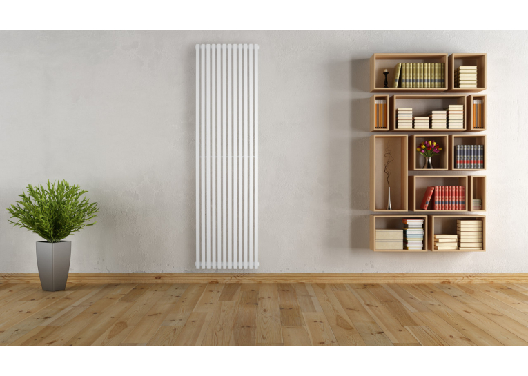Вертикальний трубчастий радіатор Quantum 1 H-2000 мм, L-525 мм Betatherm BQ 1200/13 9016M 99