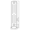 Чавунна ретро батарея опалення WARM WELL Classik 600