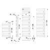 Полотенцесушитель Betatherm HZ 500*1285 Белый RAL 9016M HZ 50125 9016M