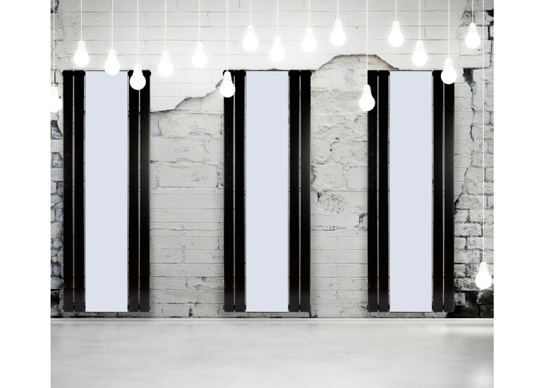 Вертикальний радіатор Betatherm  Mirror PE 1118/08 RAL9005 М 99 LE 1180/08 9005M 99