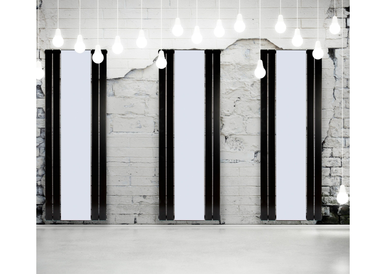 Вертикальний радіатор Betatherm  Mirror PE 1118/08 RAL9005 М 99 LE 1180/08 9005M 99