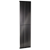 Вертикальный радиатор Quantum 1 1800*485 (Черный RAL9005М, подк. №99) BQ 1180/12 9005M 99