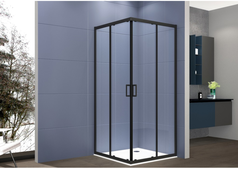 Душова кабіна квадратна CERSANIT BRASCO 90x90x190 Чорний S168-008
