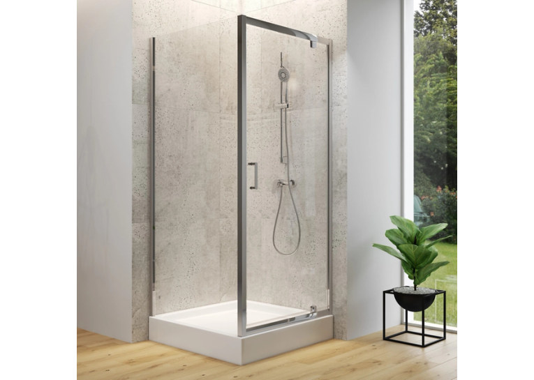 Душевая кабина квадратная Cersanit BRASCO 80x80x190 Хром S168-009