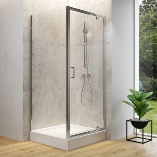 Душова кабіна квадратна Cersanit BRASCO 90x90x190 Хром S168-010