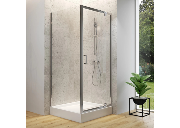 Душова кабіна квадратна Cersanit BRASCO 90x90x190 Хром S168-010