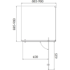 Душова кабіна квадратна Cersanit BRASCO 90x90x190 Хром S168-010