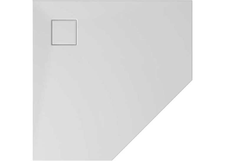 Душовий піддон п'ятикутний Cersanit tako slim 90x4 білий глянцевий + сифон S601-129