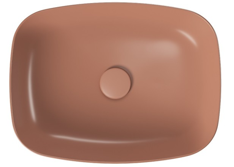 Раковина на стільницю Cersanit LARGA 50х38 см цегляна матова K677-066