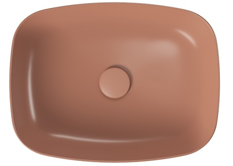 Раковина на стільницю Cersanit LARGA 50х38 см цегляна матова K677-066