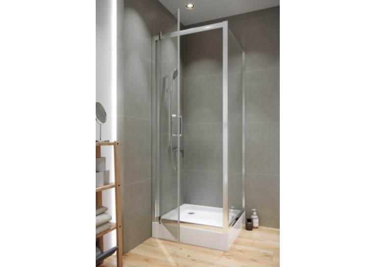 Душевая кабина квадратная Cersanit ARTECO PIVOT 80x80x190 Хром S157-009