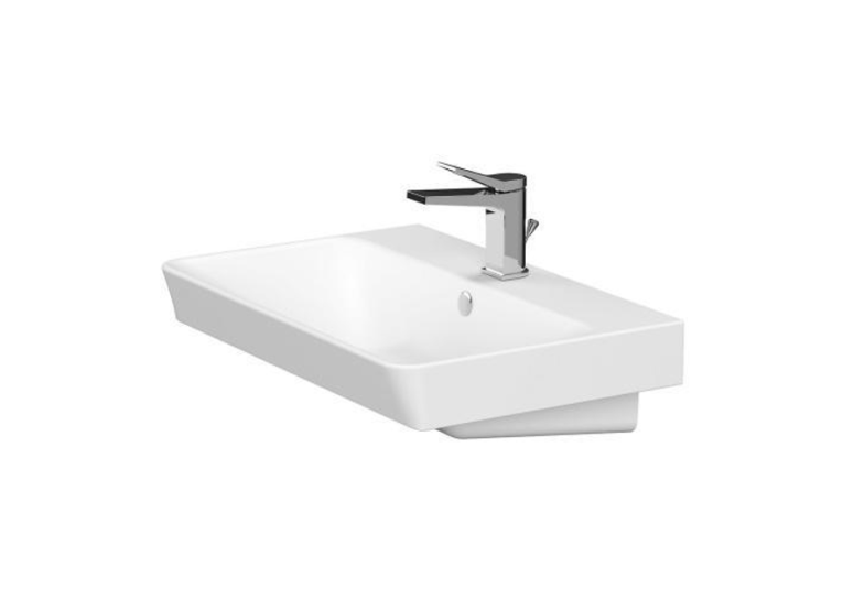 Тумба Cersanit Lara и раковина Mille Slim 60, орех S801-360