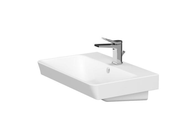 Тумба Cersanit Lara и раковина Mille Slim 60, орех S801-360