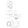 Унітаз-компакт Cersanit SIMPLE ON 021 3/5 783 ZIP +сид дюр пов пад легке знімання K119-023