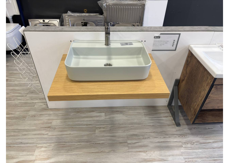 Умивальник на стільницю прямокутний Cielo Cielo Shui Comfort Pomice (пемза) 60х43 см (SHCOLARF-POMICE)