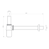  Сифон для раковини Devit 53012100 хром