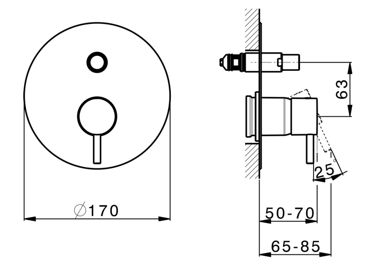  Змішувач для ванни Devit ART 1502X140B