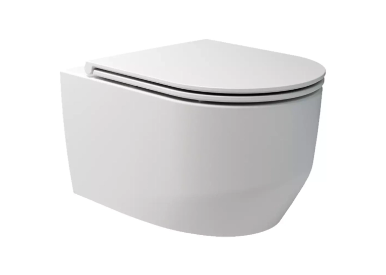 Унитаз подвесной Devit ART 3.0 безободковый с сиденьем Soft Close Quick-Fix дюропласт 3030140W Белый Матовый