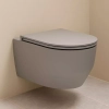 Унитаз подвесной Devit ART 3.0 безободковый с сиденьем Soft Close Quick-Fix дюропласт 3030140G (577987) Серый матовый