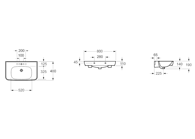  Раковина Devit Afina 1010150