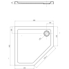  Душовий піддон Devit Comfort 90х90 FTR0123