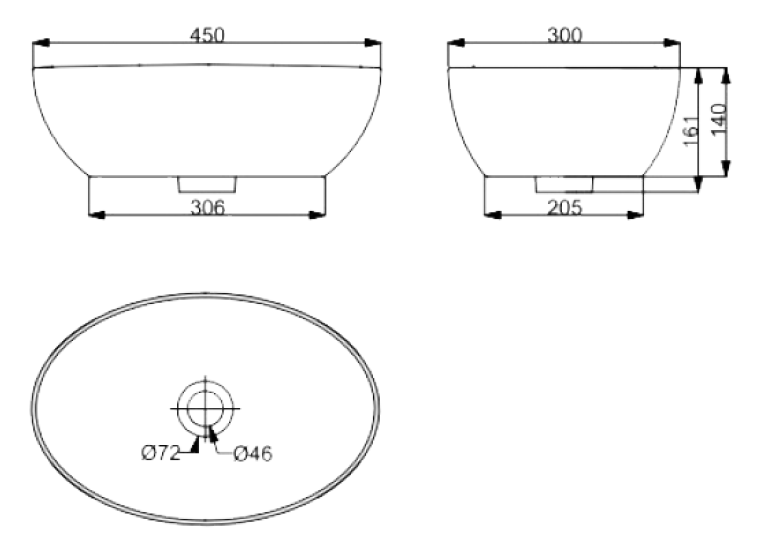  Раковина Devit Ovale 1513136