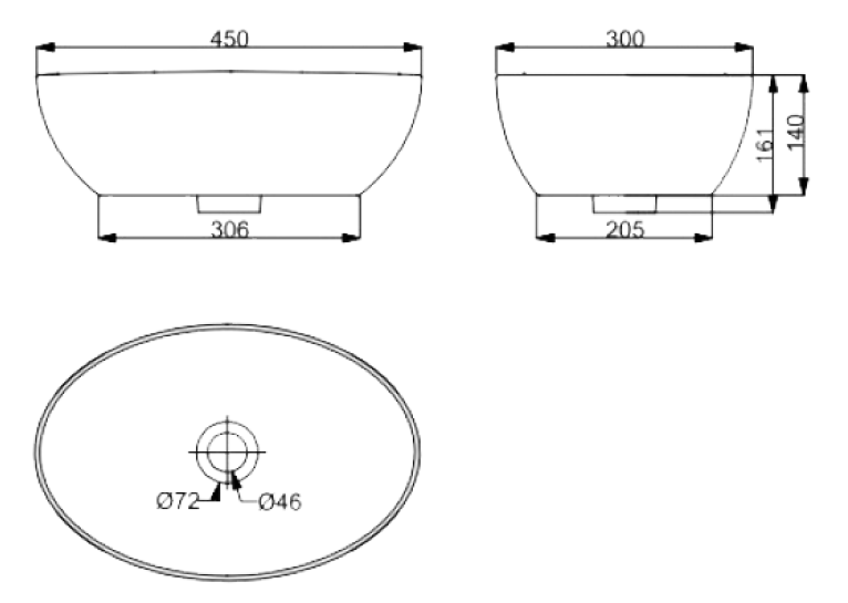  Раковина Devit Ovale 1513136