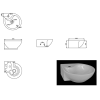 Раковина углова    Devit Small 1011135 350х350х145 