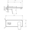 Смеситель для раковины Devit Up 8101X120 хром