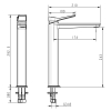  Змішувач для раковини Devit Up 81X11120