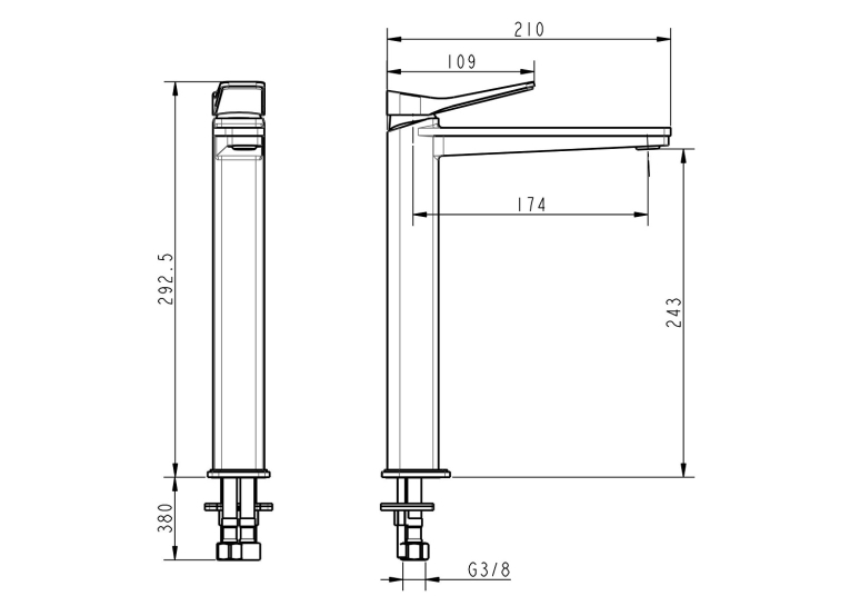  Змішувач для раковини Devit Up 81X11120
