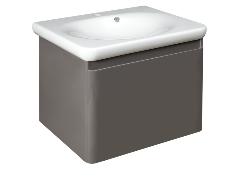  Тумба з умивальником Devit Fly New 60 сірий 0020120G
