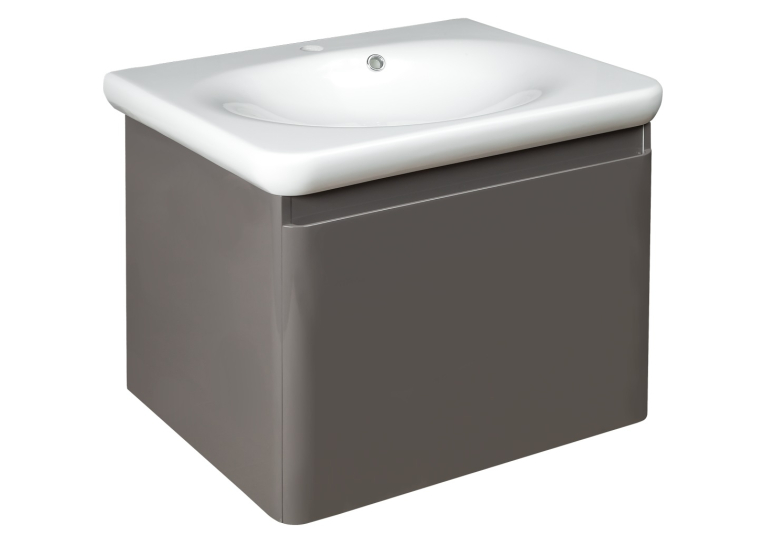 Тумба з умивальником Devit Fly New 60 сірий 0020120G