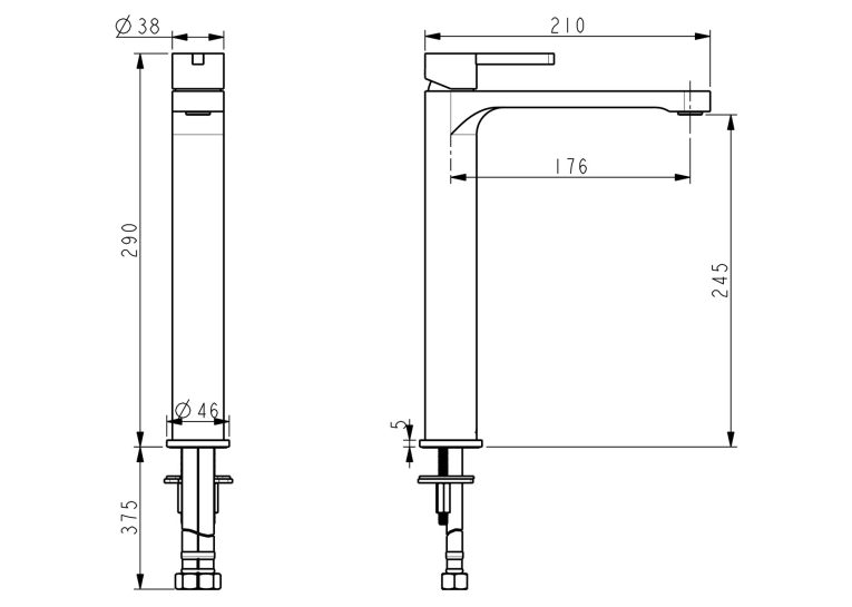  Змішувач для раковини Devit Laguna 84X11110