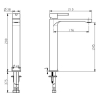 Смеситель для раковины Devit Laguna 84X11110B черный матовый