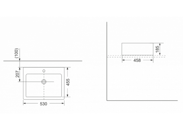  Раковина Devit Quadra 1510132