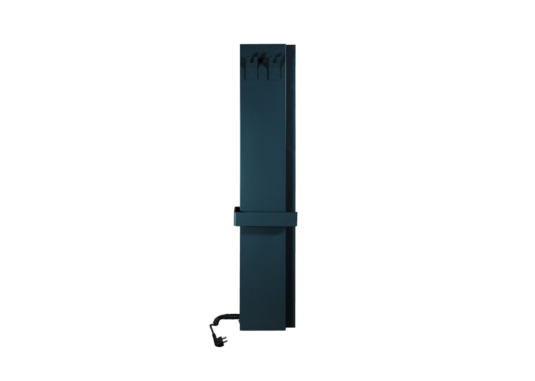 Рушникосушка DEWEIT Whole Wall 1250*290 з функцією обігріву, антрацит мат, 1267