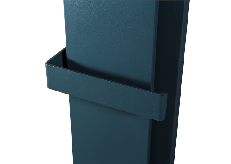 Рушникосушка DEWEIT Whole Wall 1250*290 з функцією обігріву, антрацит мат, 1267