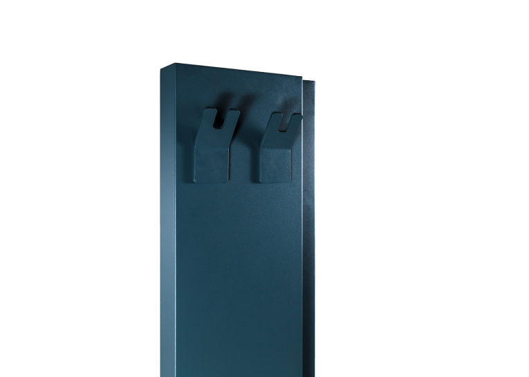 Рушникосушка DEWEIT Whole Wall 1250*290 з функцією обігріву, антрацит мат, 1267