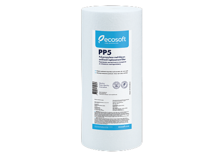 Картридж із спіненого поліпропілену Ecosoft 4,5"x10" 5 мкм, CPV45105ECO