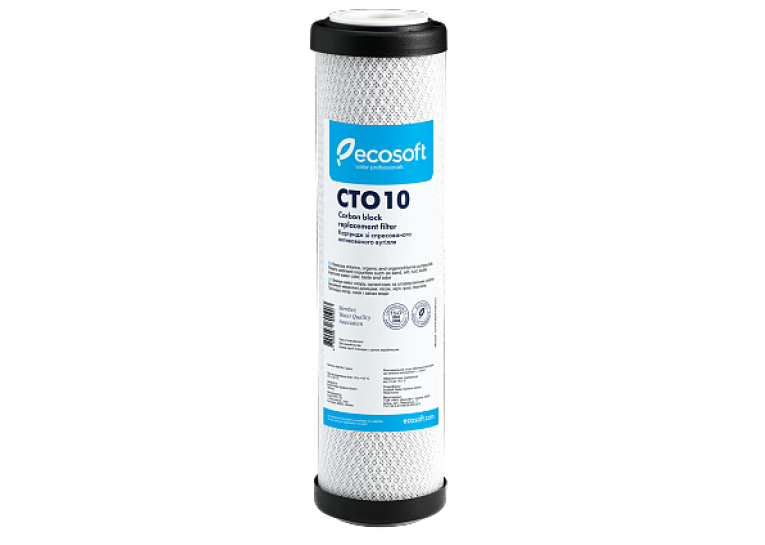 Картридж із пресованого активованого вугілля Ecosoft 2,5"х10", CHVCB2510ECO