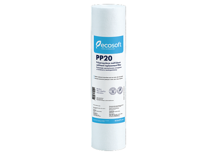 Картридж із спіненого поліпропілену Ecosoft 2,5"x10" 20 мкм, CPV251020ECO