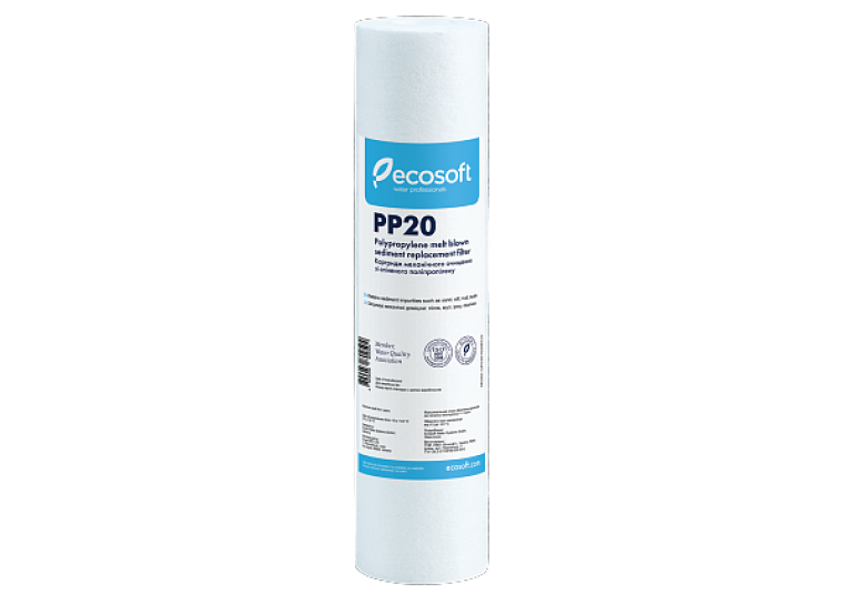 Картридж из вспененного полипропилена Ecosoft 2,5"x10" 20 мкм, CPV251020ECO