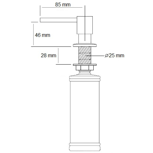 Дозатор рідкого мила Fabiano FAS-D 41 Inox