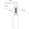  Дозатор рідкого мила Fabiano FAS-D 35 Inox