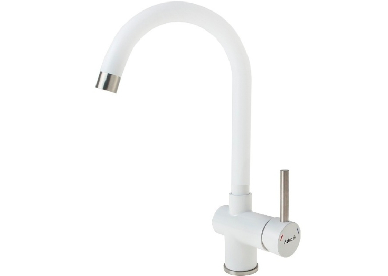 Смеситель кухонный Fabiano FKM 39 SS Alpine White
