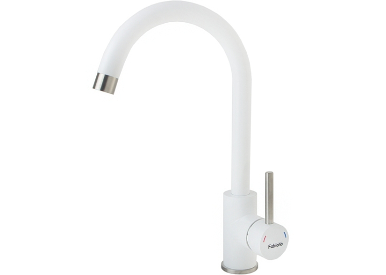Смеситель кухонный Fabiano FKM 41 SS Alpin White