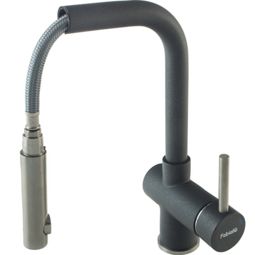 Смеситель кухонный Fabiano FKM 46P SS Antracit